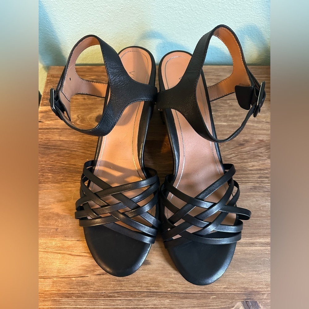 Vionic Peony Block Chunky Heel Strappy Sandals Women's 11 Black 90’s Y2K *NEW*